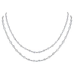 LB Exclusive Platinum 13.76 Ct Diamond Necklace