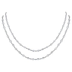 LB Exclusive Platinum 13.76 Ct Diamond Necklace