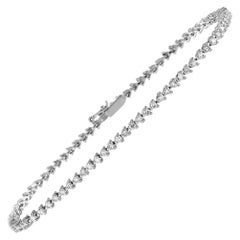 LB Exclusive Platinum 1.45 Carat Diamond Tennis Bracelet