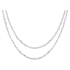 LB Exclusive Platinum 15.32 Ct Diamond Necklace