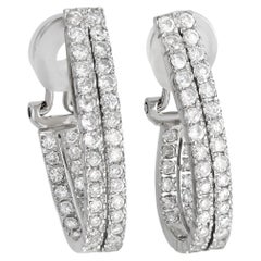 LB Exclusive Platinum 1.76ct Diamond Clip-On Earrings LB Exclusive Platinum 1.76ct Diamond Clip-On Earrings