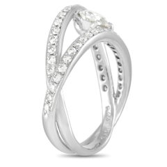 LB Exclusive Platinum 1.88 Ct Diamond Interlocking Engagement Ring