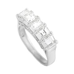 LB Exclusive Platinum 2.08 Ct Square Cut Diamond Ring