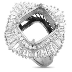 LB Exclusive Platinum 2.41 ct Diamond Mounting Ring