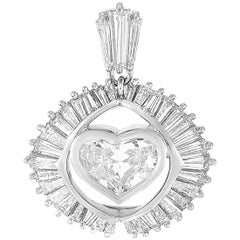 LB Exclusive Platinum 2.84 Carat Diamond Pendant