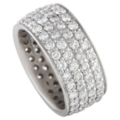 LB Exclusive Platinum 3.0 Carat Diamond Wide Band Ring