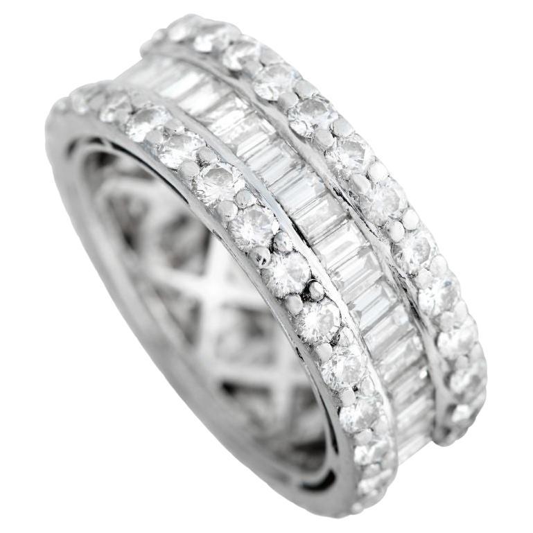 LB Exklusive Platin 3,50 Karat Diamant Ewigkeitsring