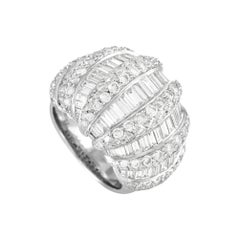 LB Exclusive Platinum 5.92ct Diamond Cocktail Ring