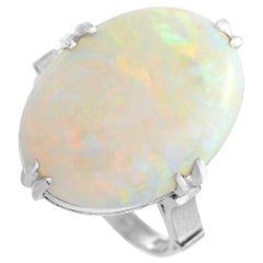 LB Exclusive Platinum 7.31 Ct Opal Ring