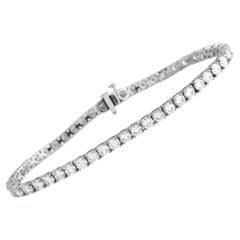 LB Exclusive Platinum 7.34ct Diamond Tennis Bracelet