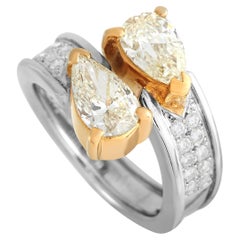 LB Exclusive Platinum and 18K Yellow Gold 2.23 Ct White and Light Fancy Yellow