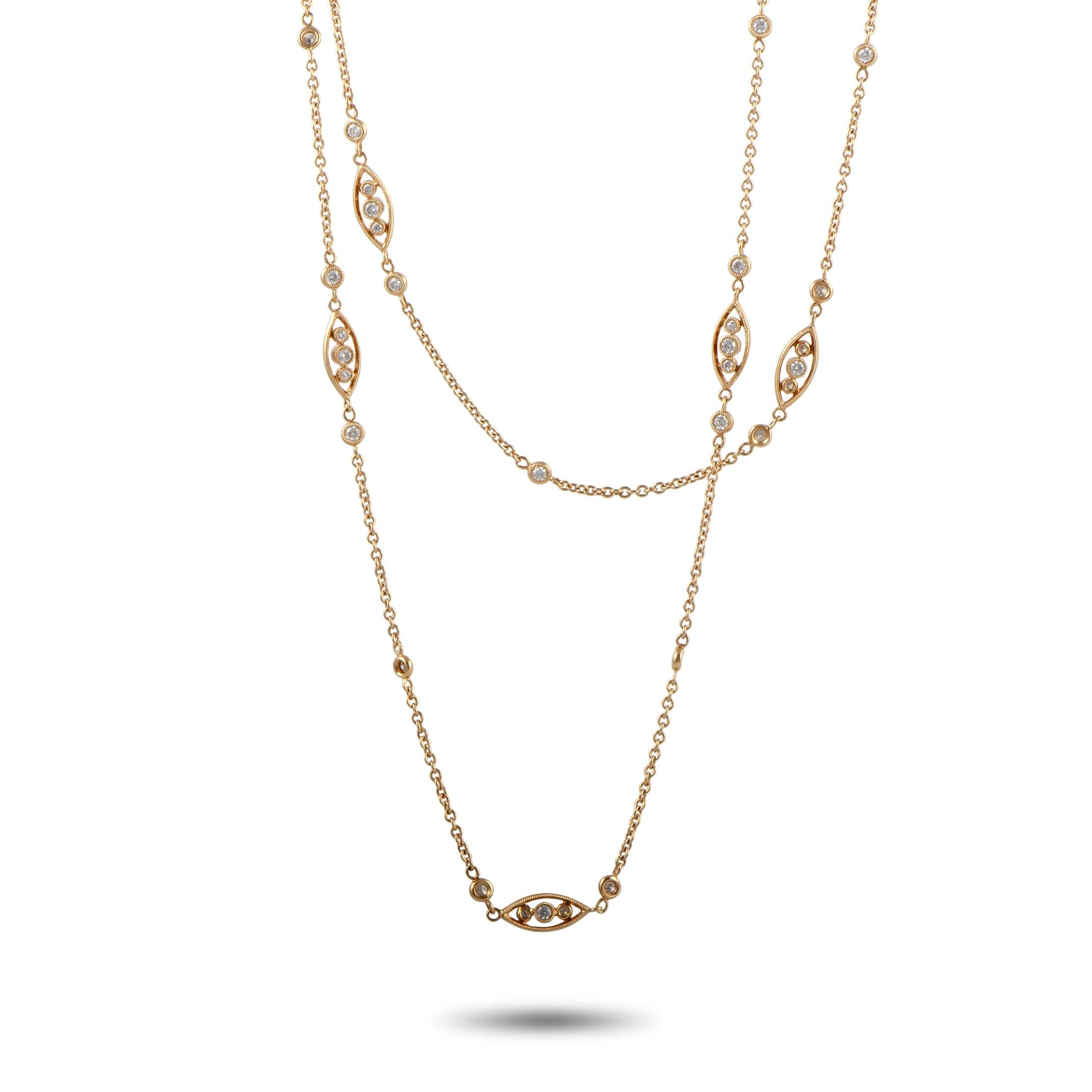 Women's LB Exclusive Rose Gold Diamond Necklace