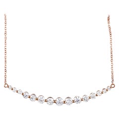 LB Exclusive Rose Gold Diamond Pendant Necklace