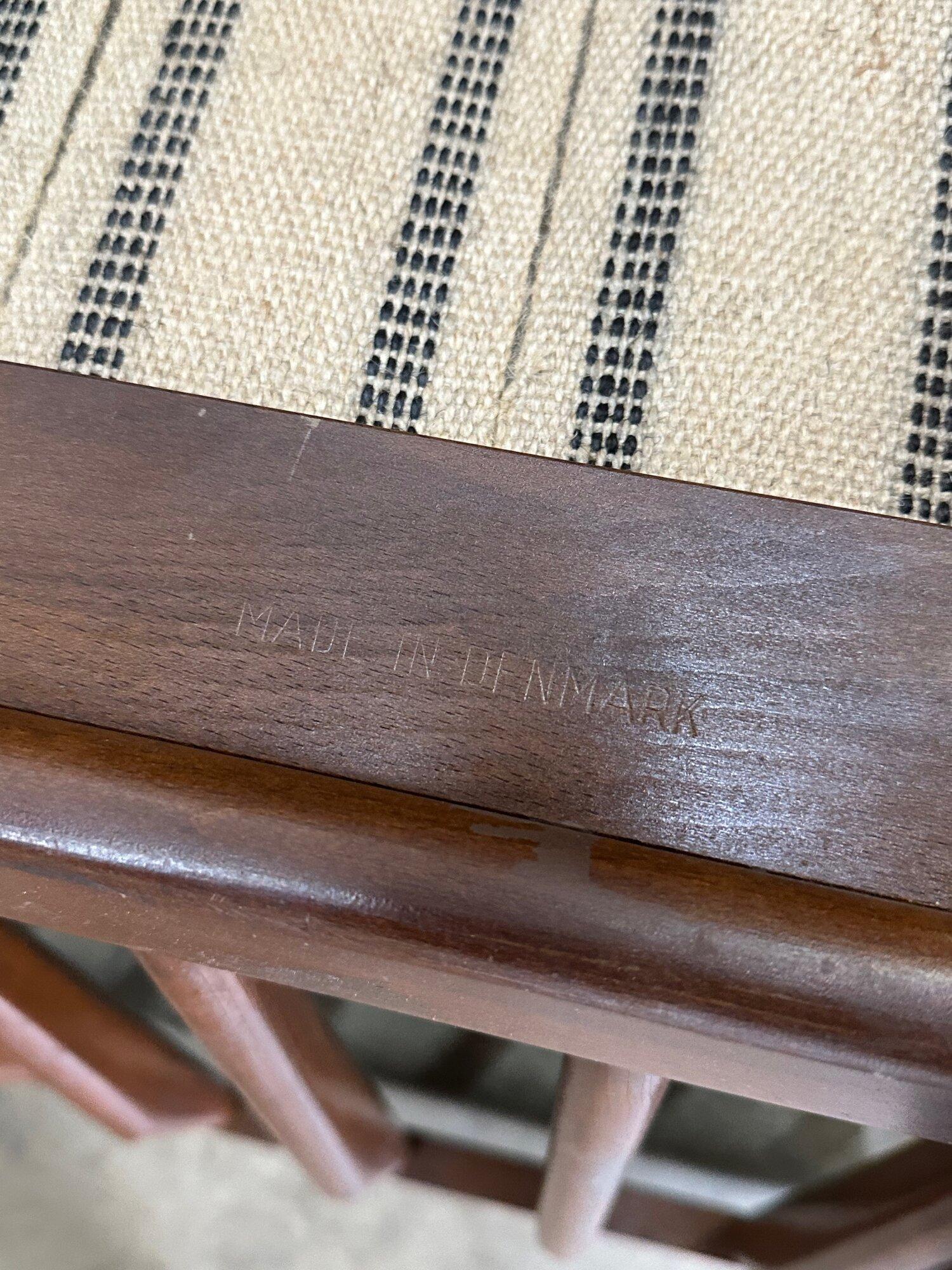Danish Lb Kofod Larsen Armless Love Seat for Selig