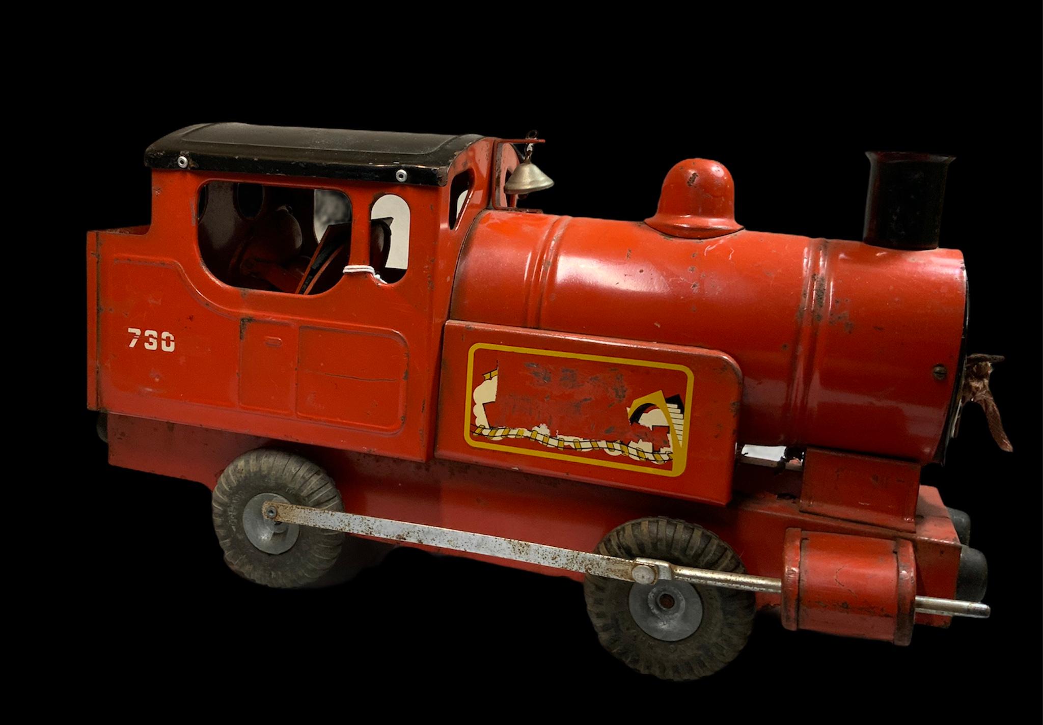 Mid-Century Modern LB LTD Tri-Ang Steel Train-Steam Locomotives Toy For Sale