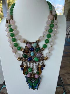 LB offers Cleopatra style OOAK handmade Necklace