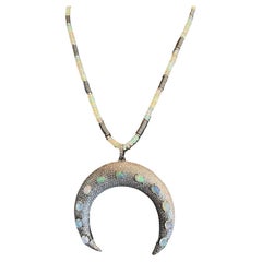 LB bietet äthiopischer Opal Sterlingsilber Naja-Form Anhänger Pyrit Opal Halskette