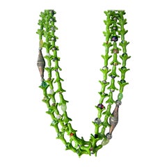 LB ofrece Multi flores de cristal checo MOP cuentas de cristal tibetano collar de cristal SS