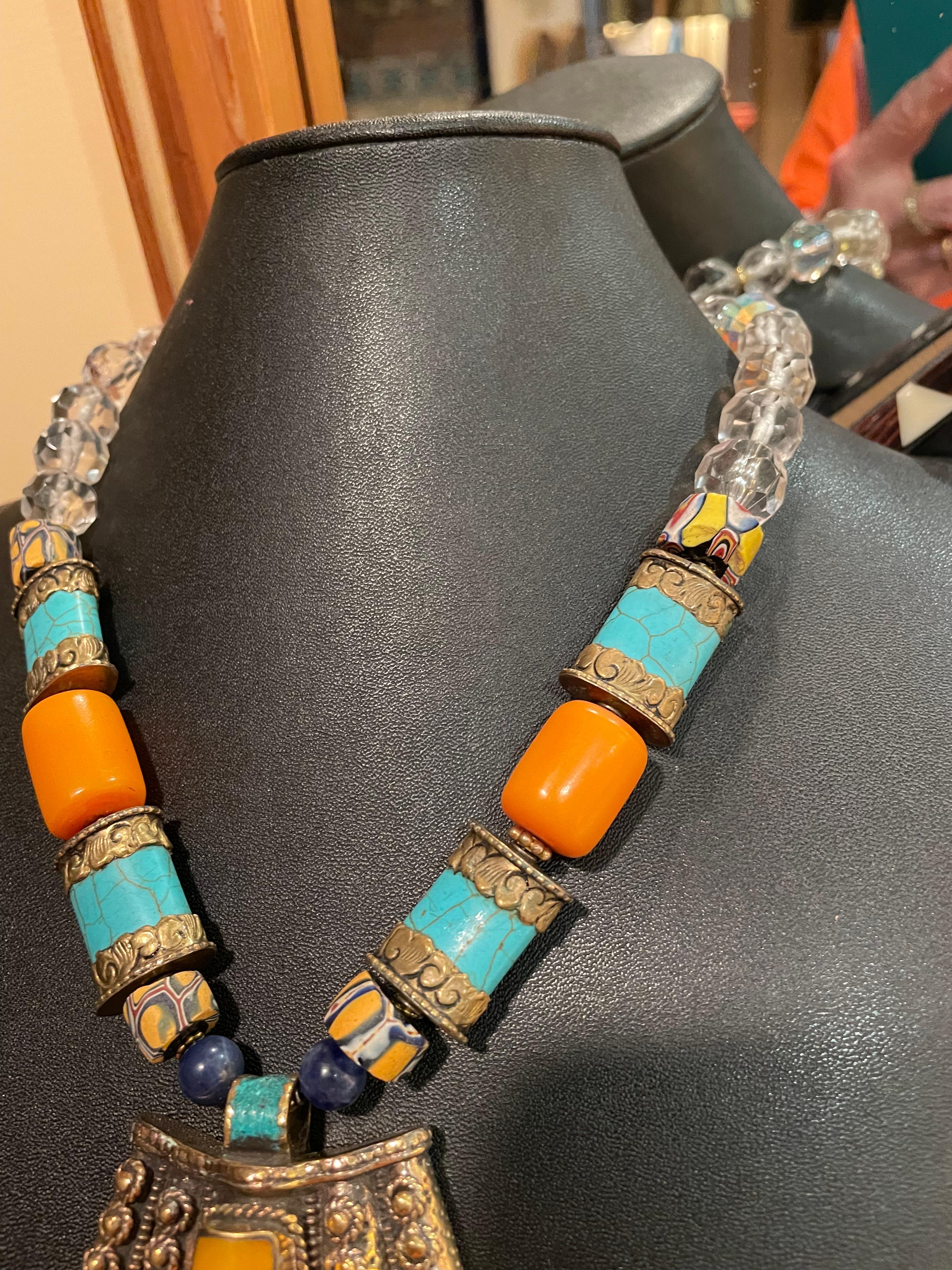 inlaid turquoise necklace