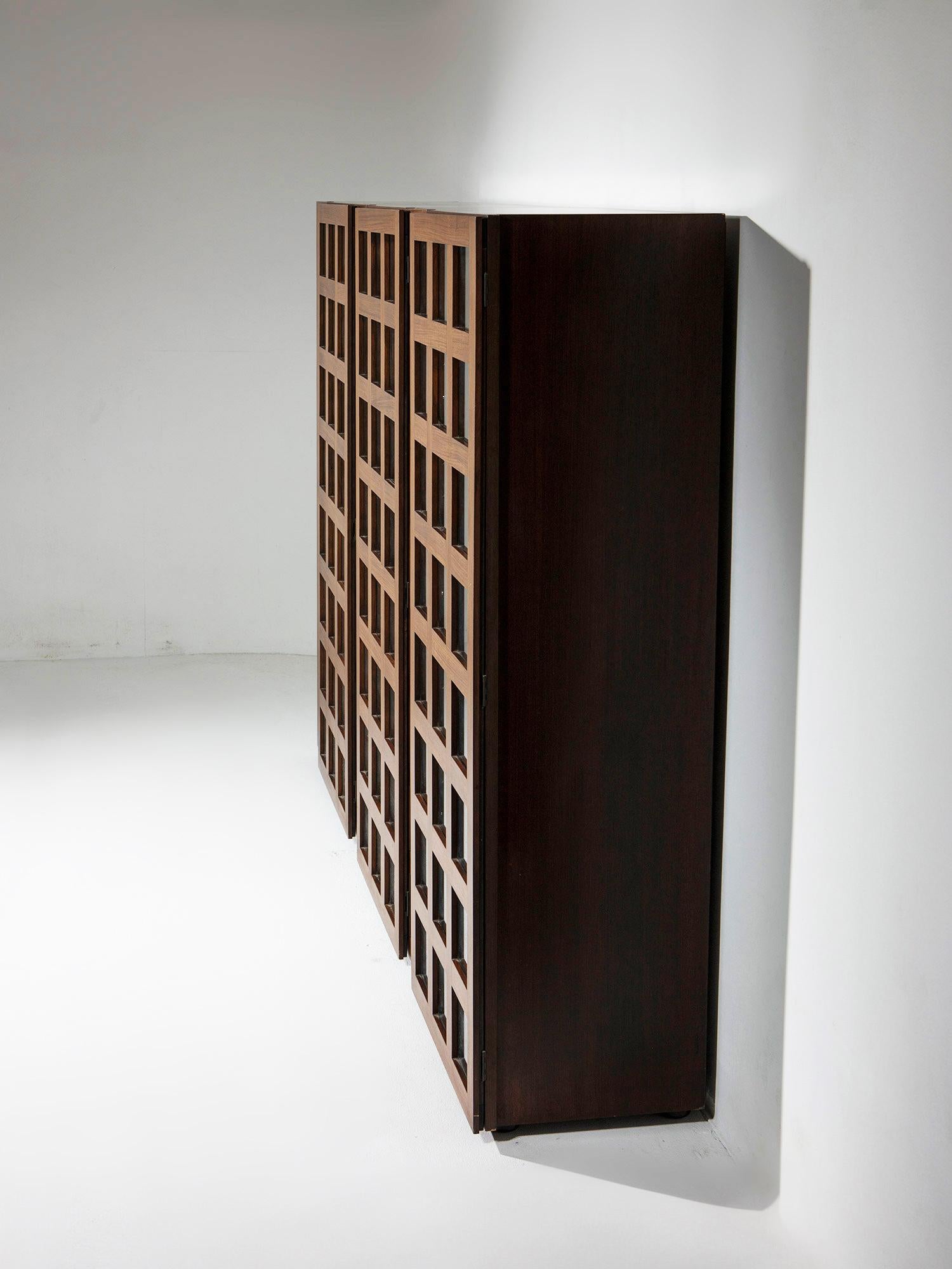 LB65 Vitrine by Marco Zanuso for Poggi, Italy, 1970s In Good Condition For Sale In Milan, IT