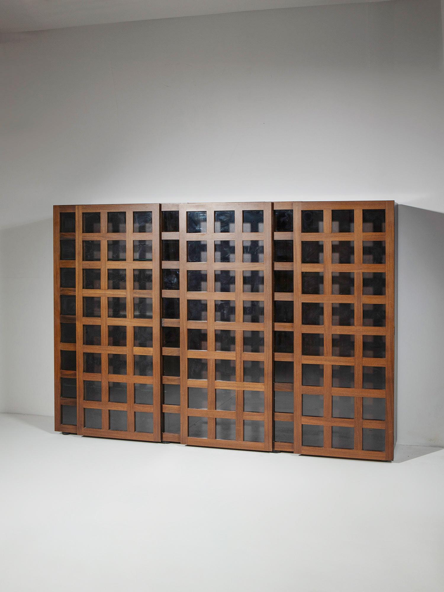 Late 20th Century LB65 Vitrine by Marco Zanuso for Poggi, Italy, 1970s For Sale