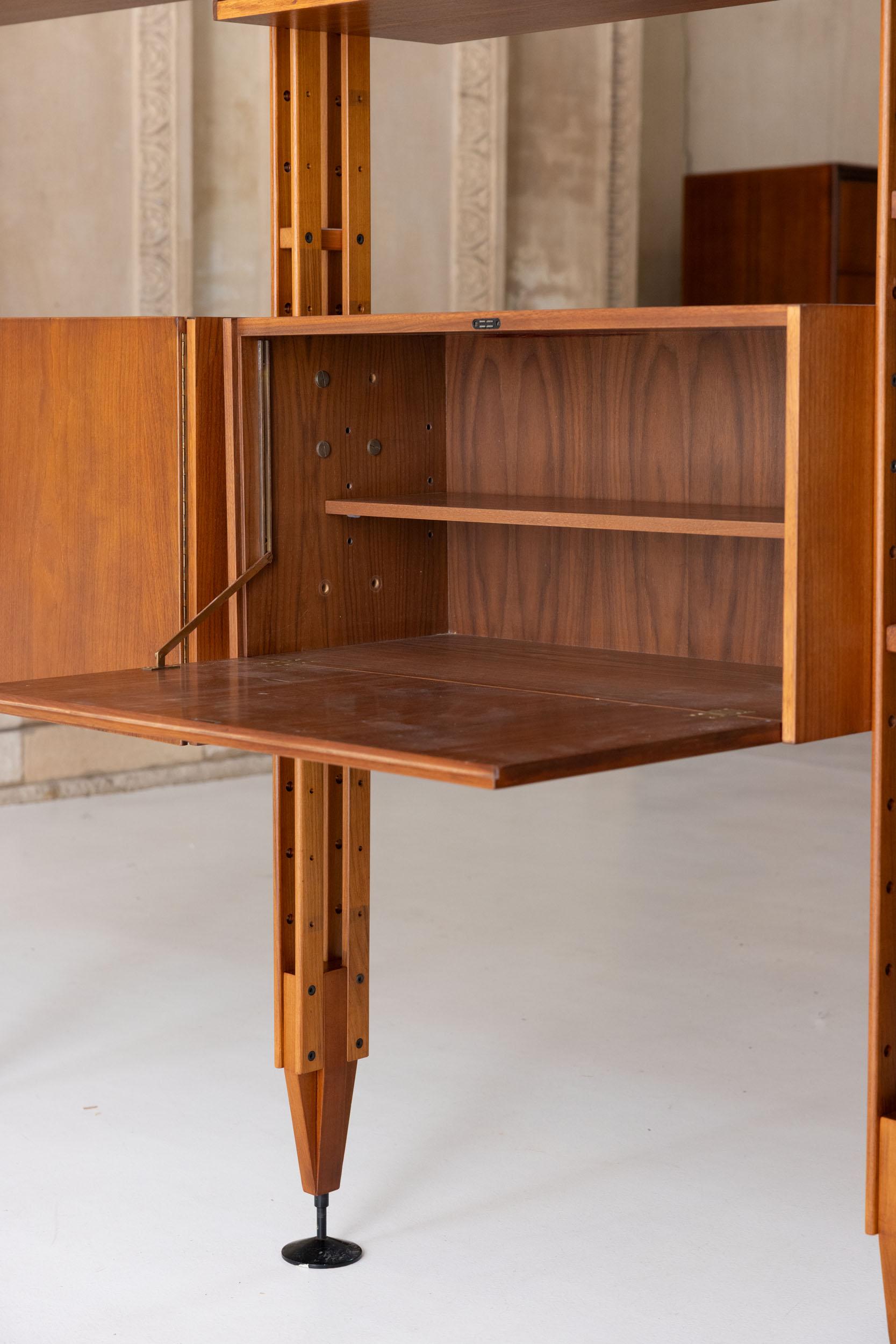 Lb7 Bücherregal, entworfen von Franco Albini für Poggi Pavia, Italien im Angebot 4