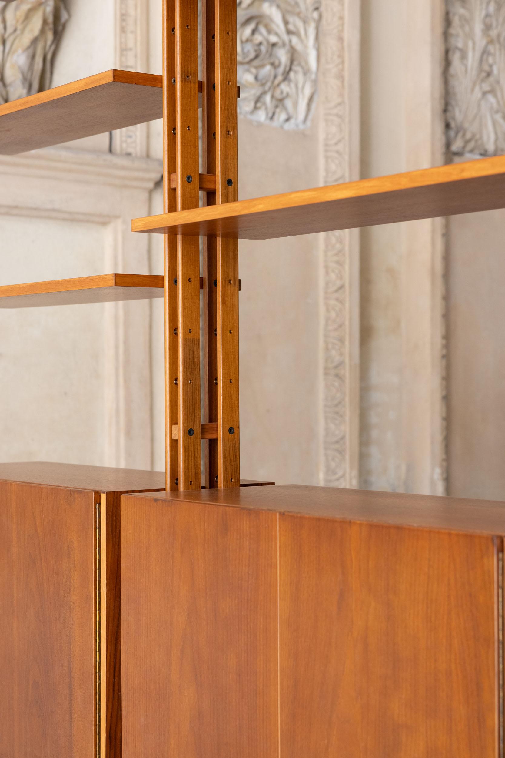 Lb7 Bücherregal, entworfen von Franco Albini für Poggi Pavia, Italien im Angebot 6