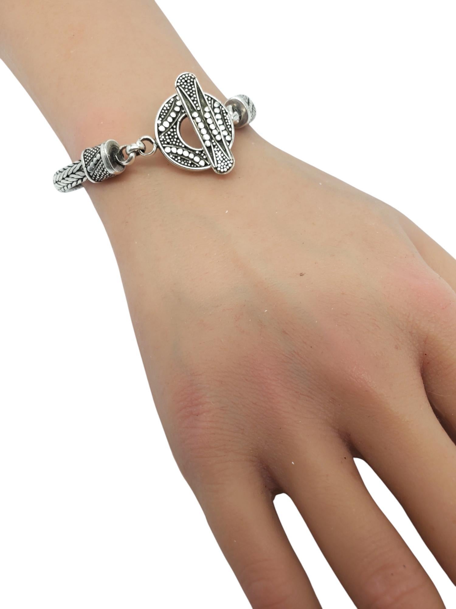 Bracciale con catena di grano in argento sterling LBH # 20673 in vendita 2