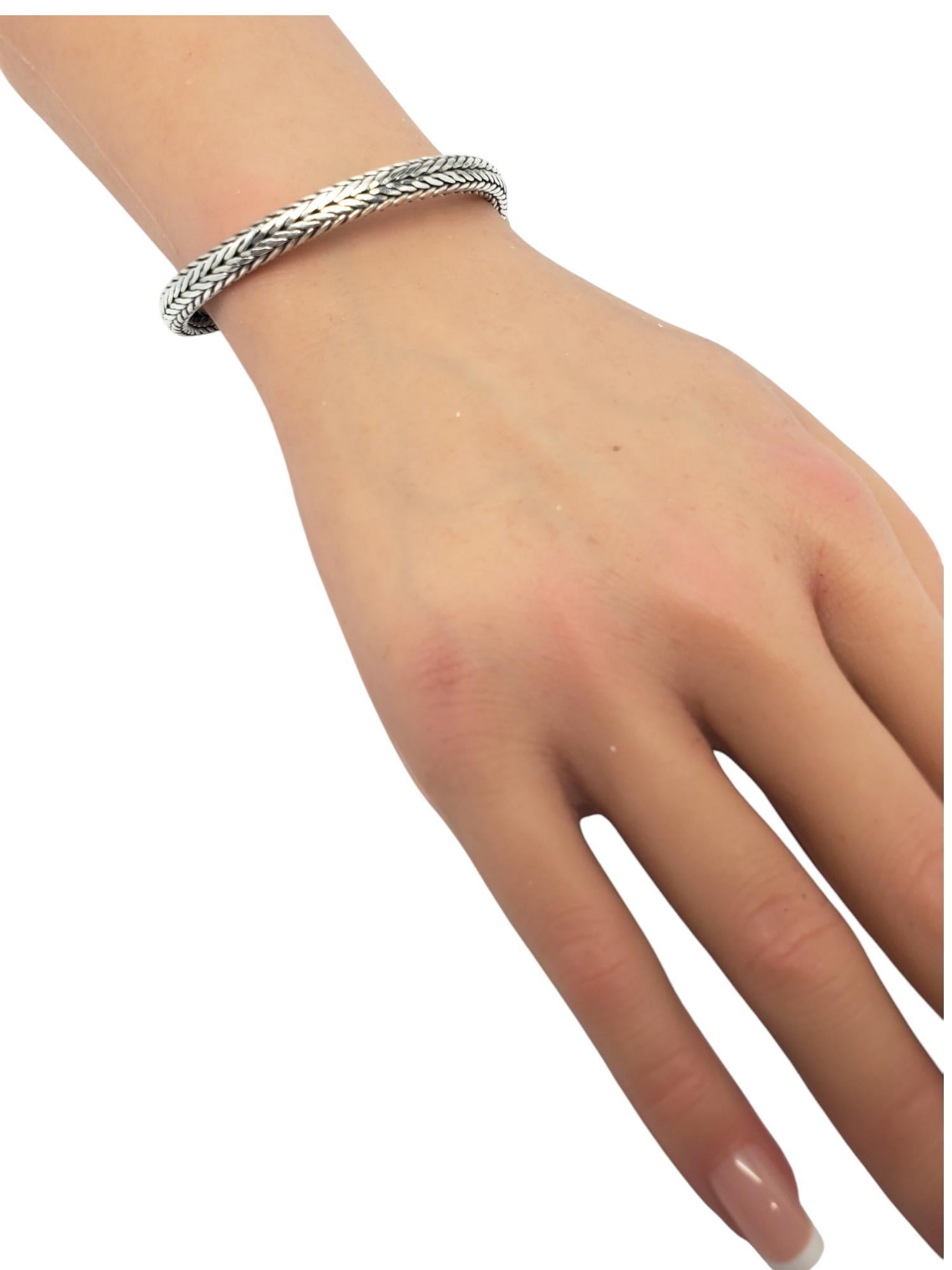 Bracciale con catena di grano in argento sterling LBH # 20673 in vendita 3