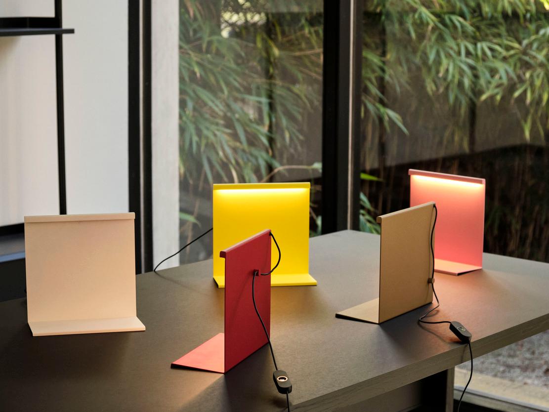 Contemporary LBM Table Lamp, Tomato Red- by Moisés Hernández for Hay For Sale