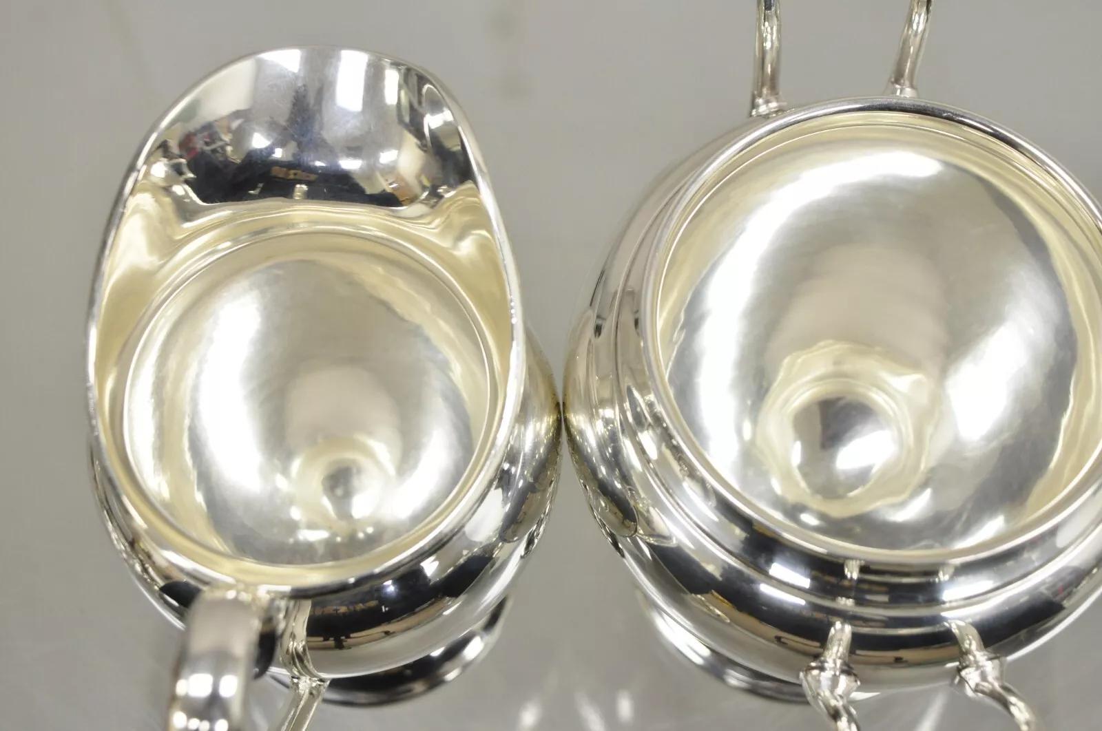 LBS Co. 1849 Set da tè e caffè in stile edoardiano placcato in argento - 4 pezzi in vendita 4