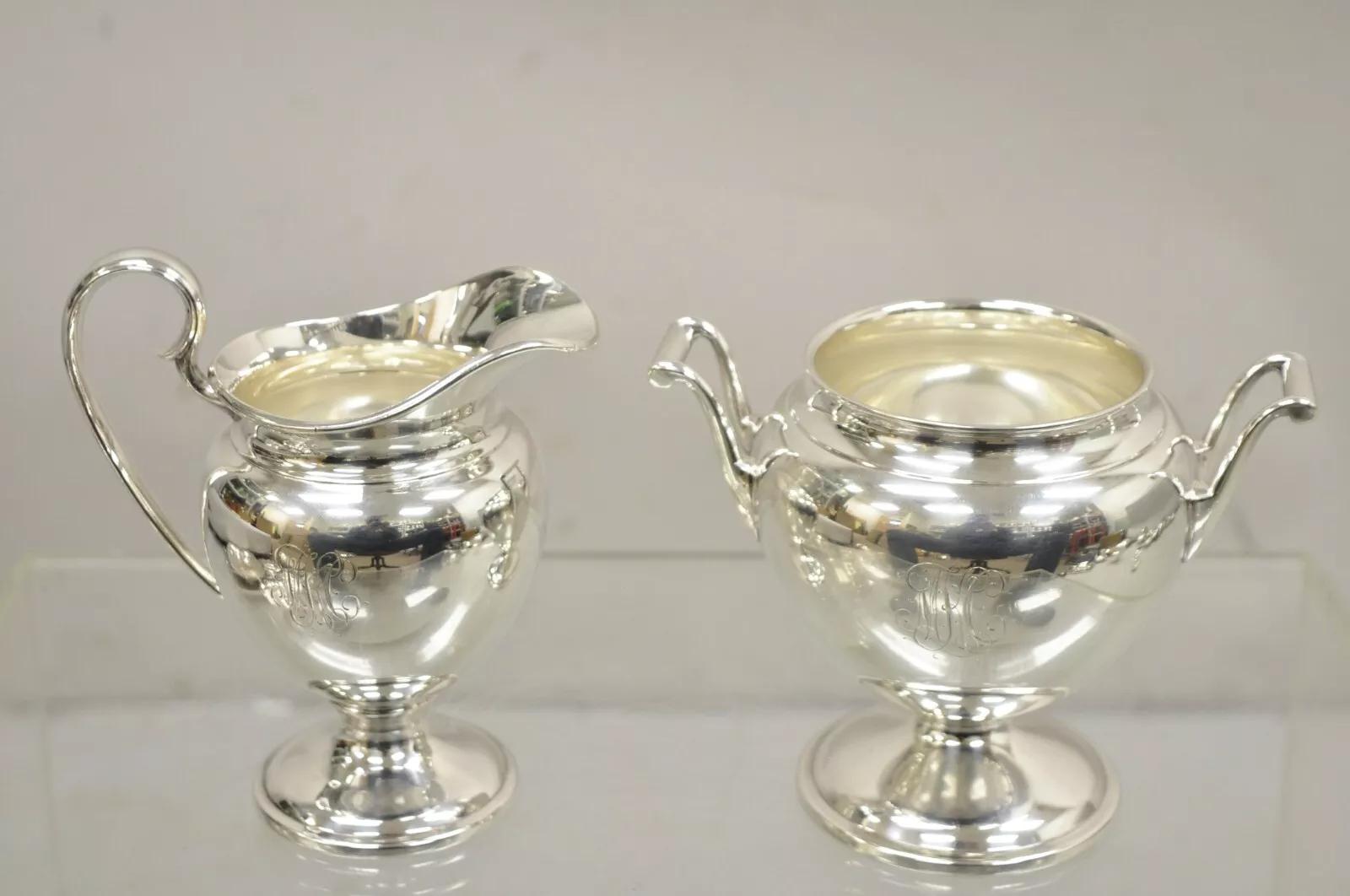 Edoardiano LBS Co. 1849 Set da tè e caffè in stile edoardiano placcato in argento - 4 pezzi in vendita