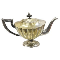 Antique L.B.S. Co England Silver Plate Victorian "PMP" Monogram Tea Pot