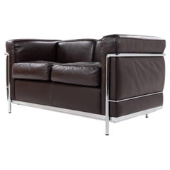 LC 2 two seater sofa by Le Corbusier