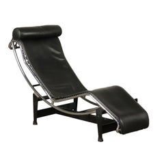 LC 4 Chaise Longues Le Corbusier  Italy, 1970s Marked Quattrifolio