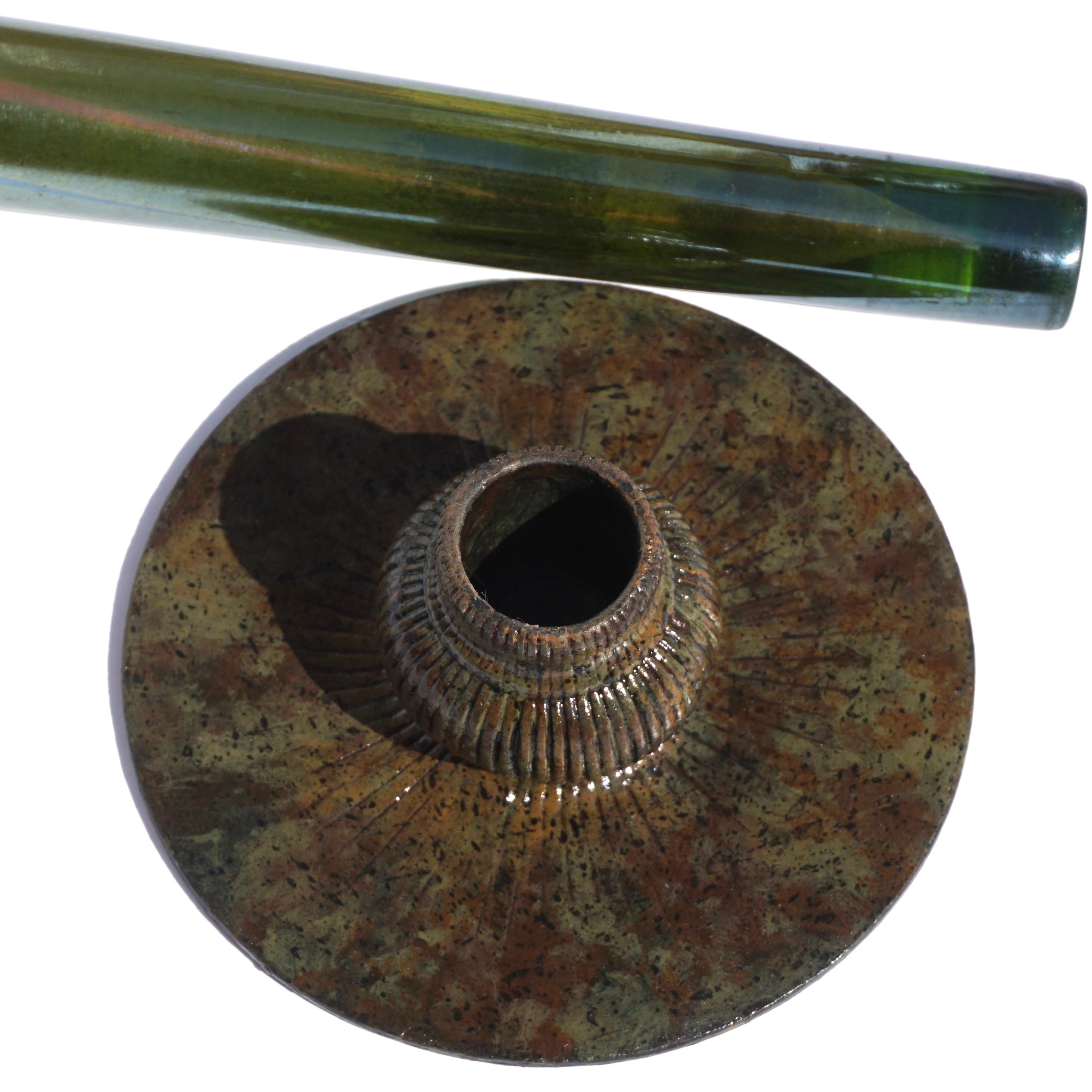 Early 20th Century L.C. Tiffany Favrile and Bronze Bud Vase