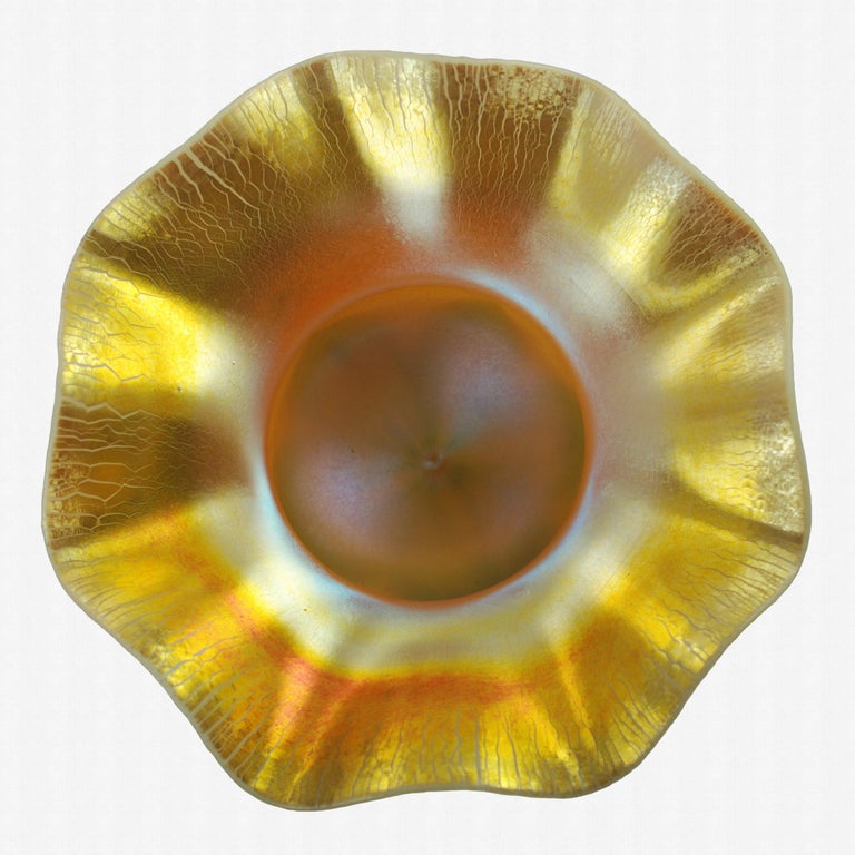 L.C. Tiffany Favrile Art Glass Floriform Vase at 1stDibs