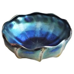 L.C. Tiffany, Favrille Iridescent Art Glass Queen Bowl, circa 1900