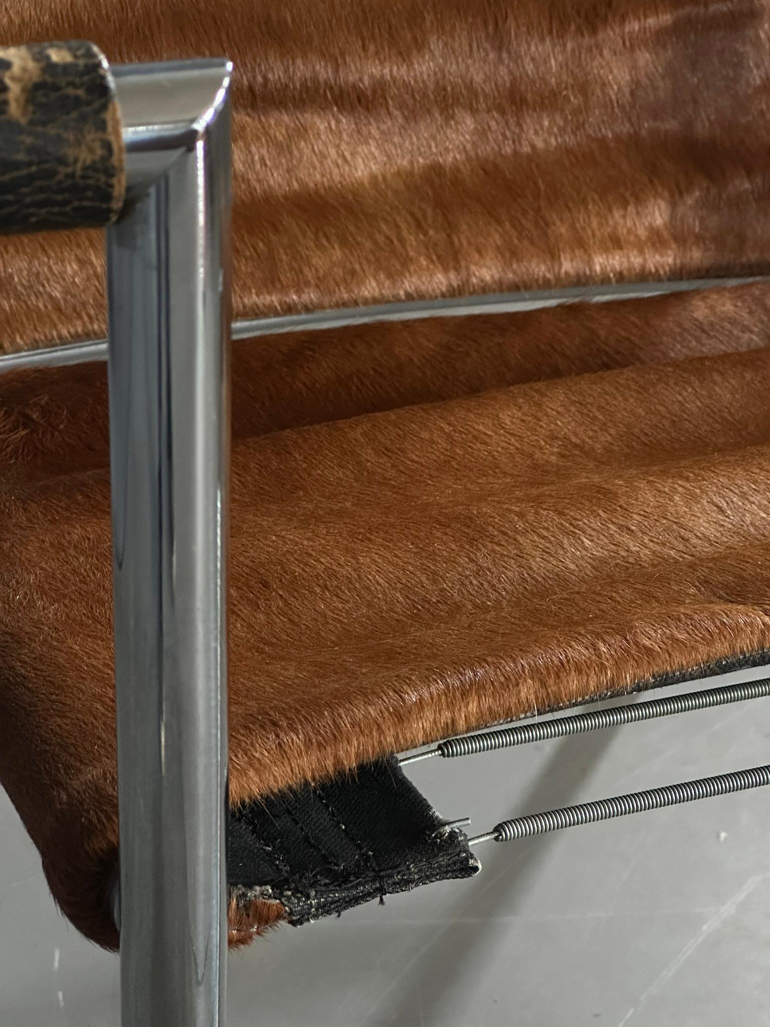 Mid-20th Century LC1 armchair by Le Corbusier Jeanneret Perriand for Cassina 1965 signed numbered For Sale