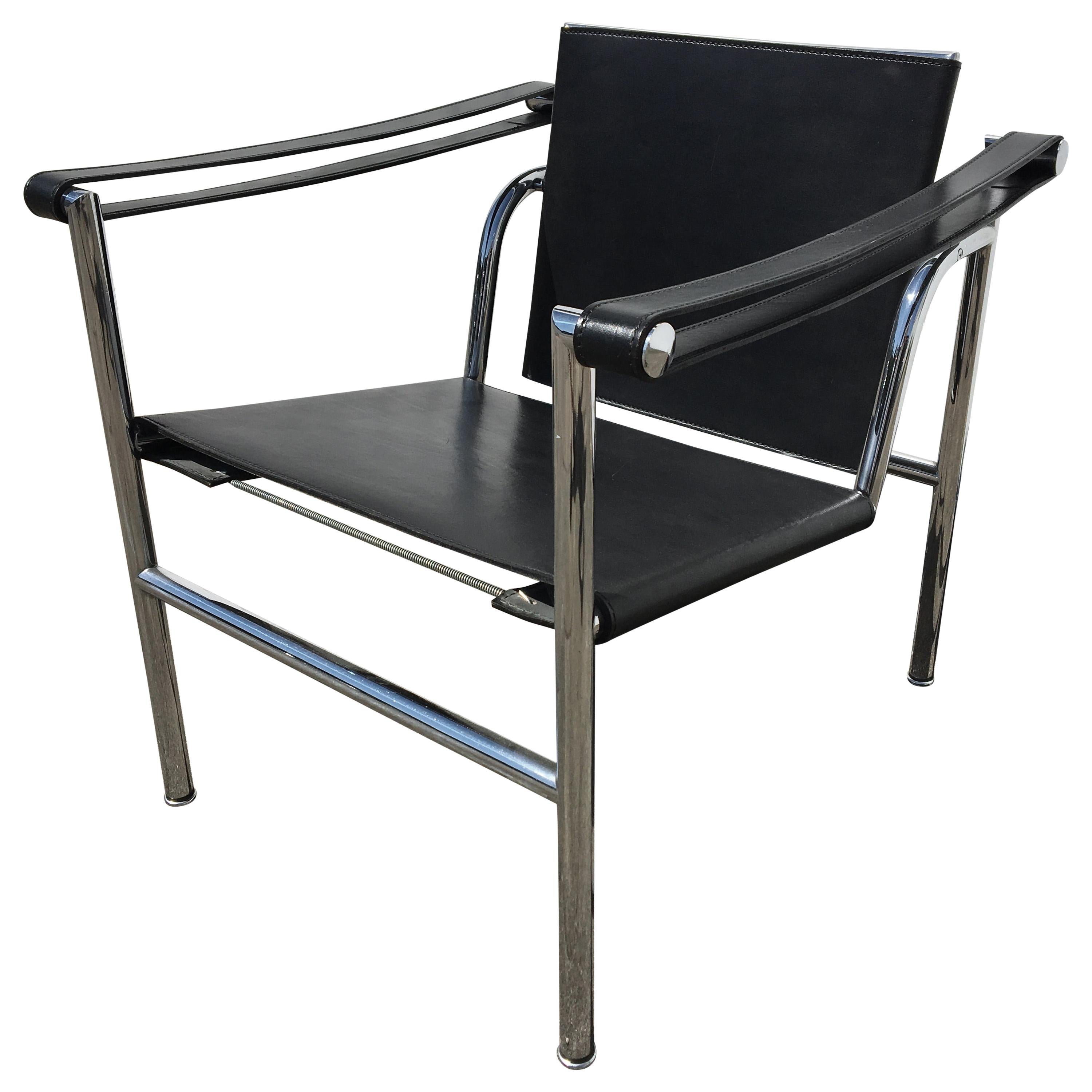LC1 Chair by Pierre Jeanneret for Le Corbusier Studio Paris, 1920s