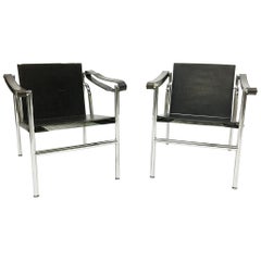 LC1, Le Corbusier "Basculant Sling Chairs" Pierre Jeanneret & Charlotte Perriand