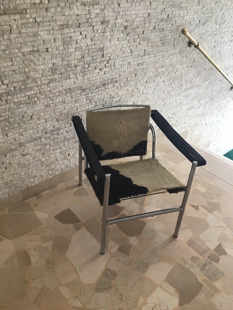 LC1 Le Corbusier, Jeanneret, Charlotte Perriand by Cassina 1950 Italy For Sale 3