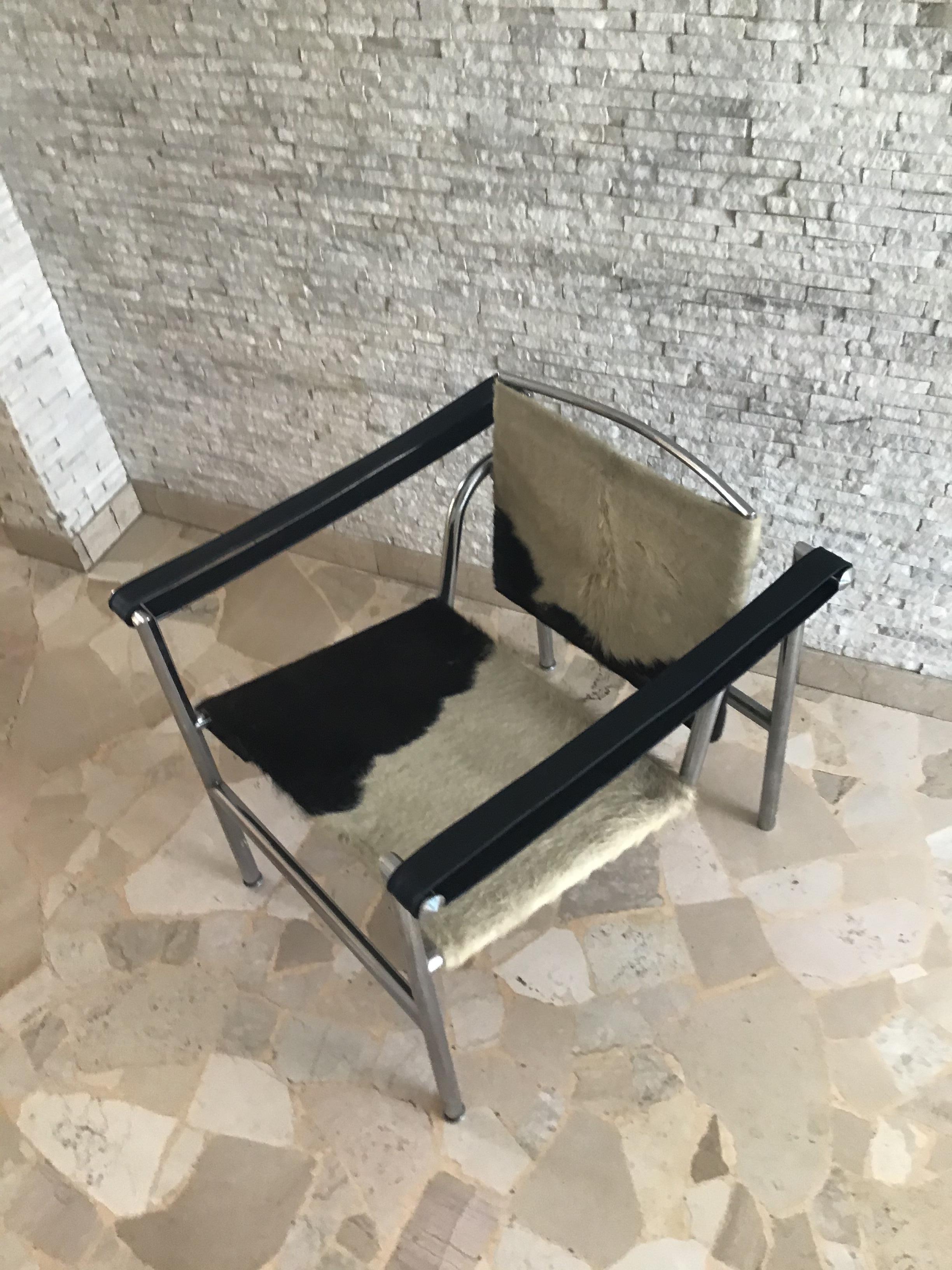 LC1 Le Corbusier, Jeanneret, Charlotte Perriand by Cassina 1950 Italy For Sale 2