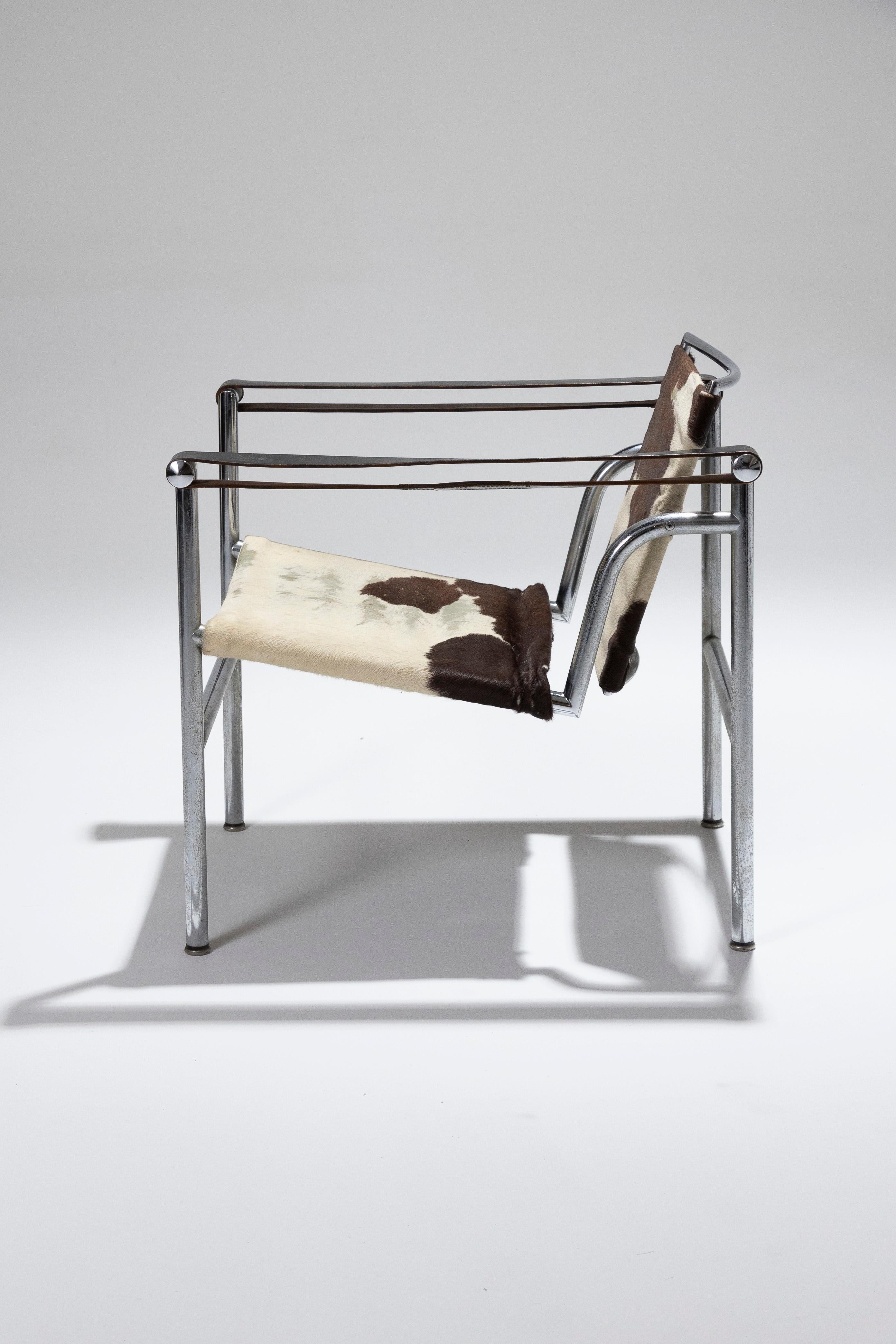 Ledersessel „LC1“, Le Corbusier, Cassina, 1960er-Jahre. 6