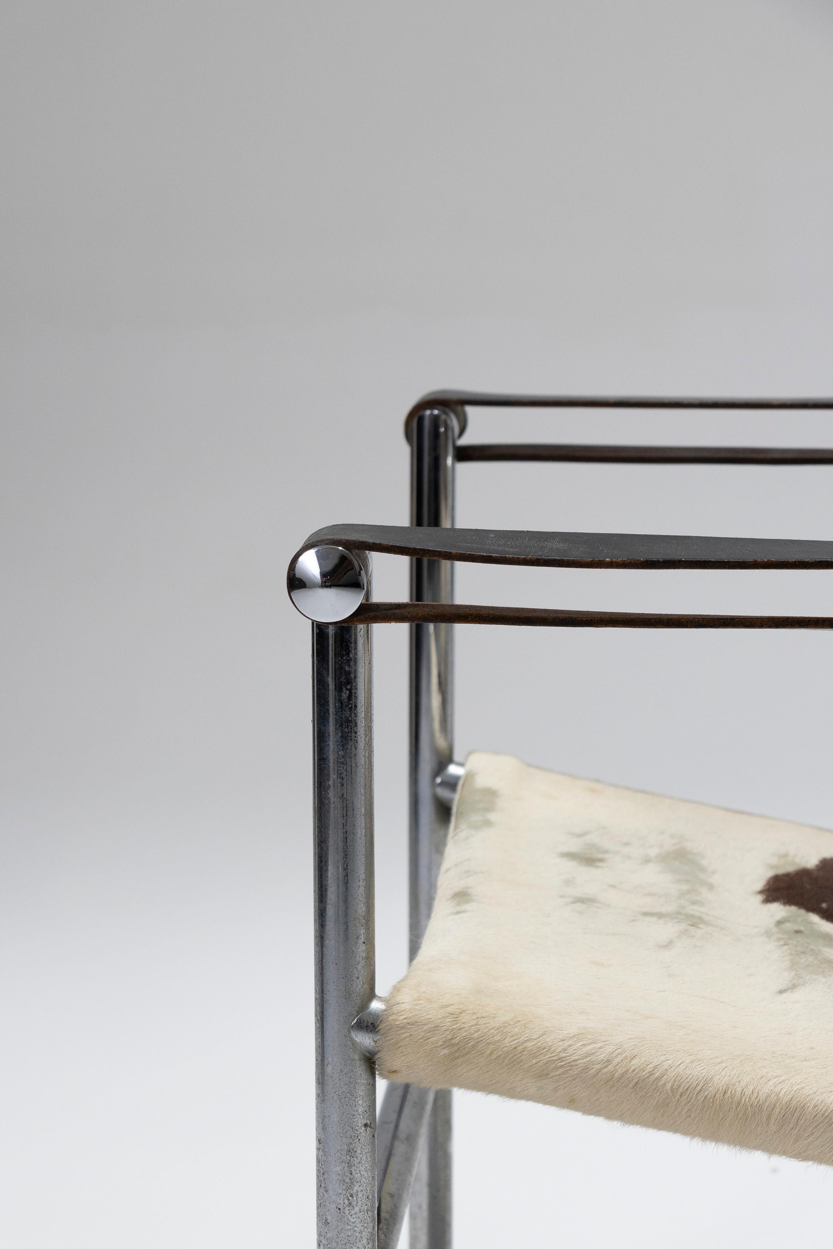 Ledersessel „LC1“, Le Corbusier, Cassina, 1960er-Jahre. 8