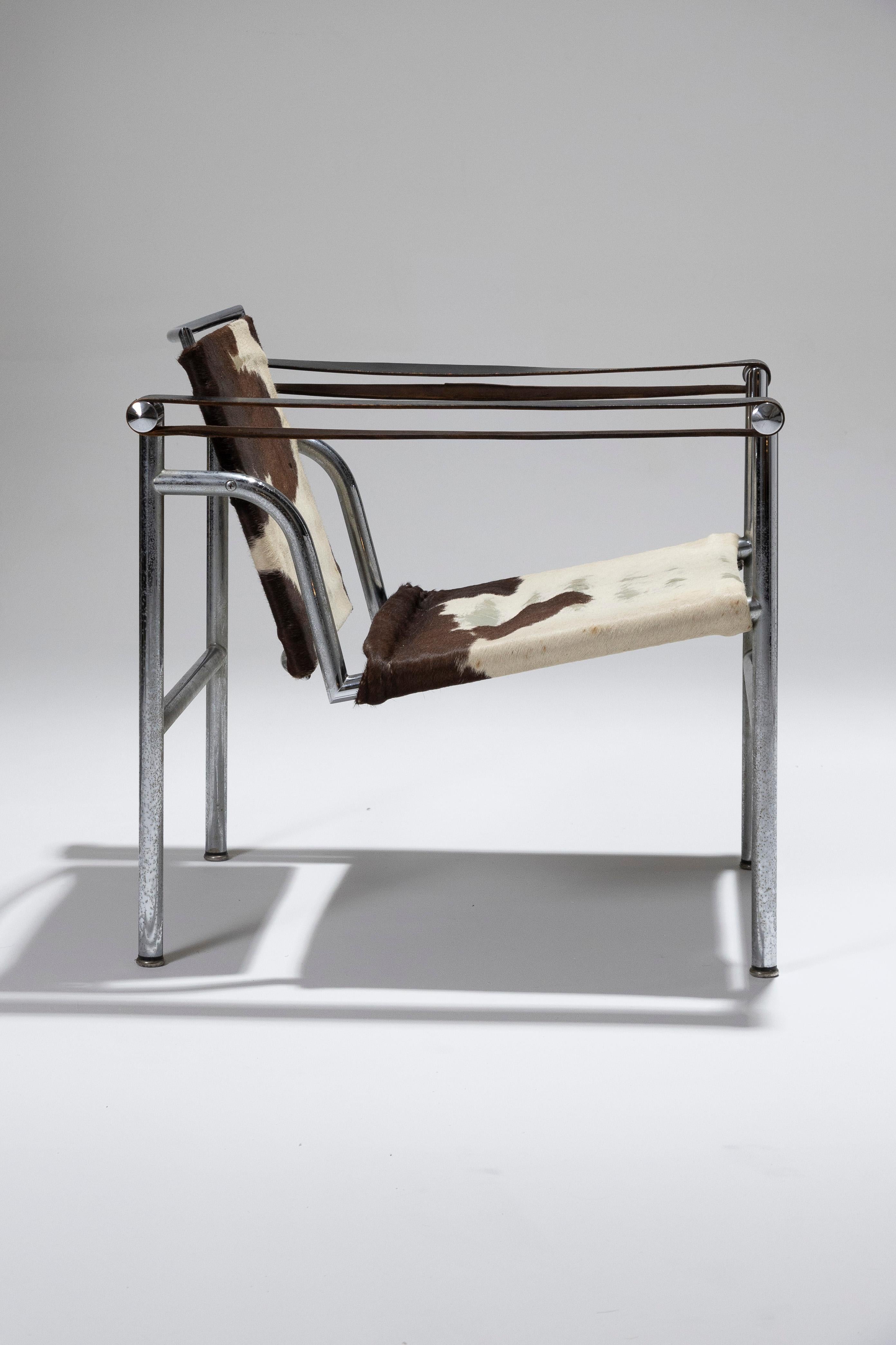 Ledersessel „LC1“, Le Corbusier, Cassina, 1960er-Jahre. 1
