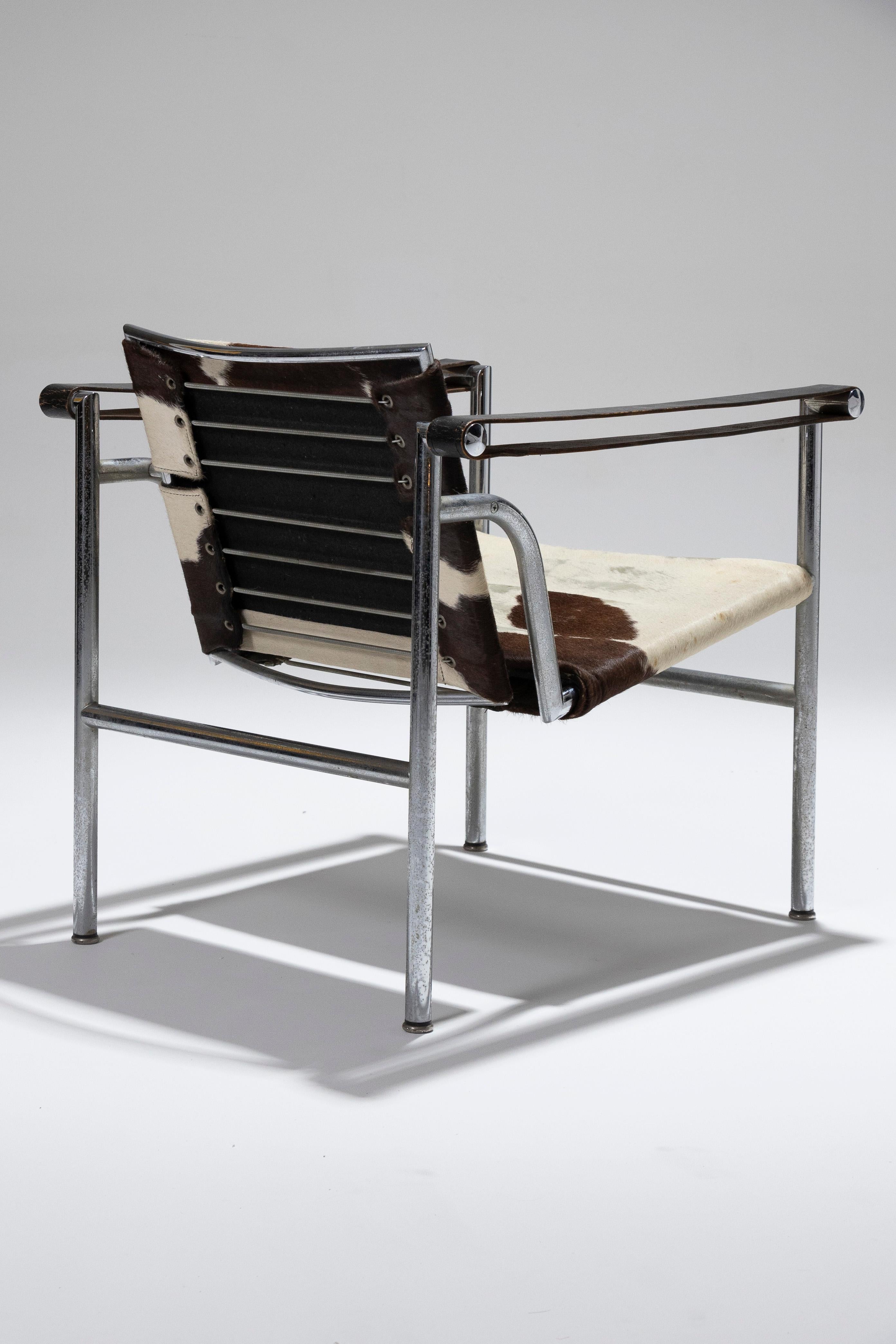 Ledersessel „LC1“, Le Corbusier, Cassina, 1960er-Jahre. 2