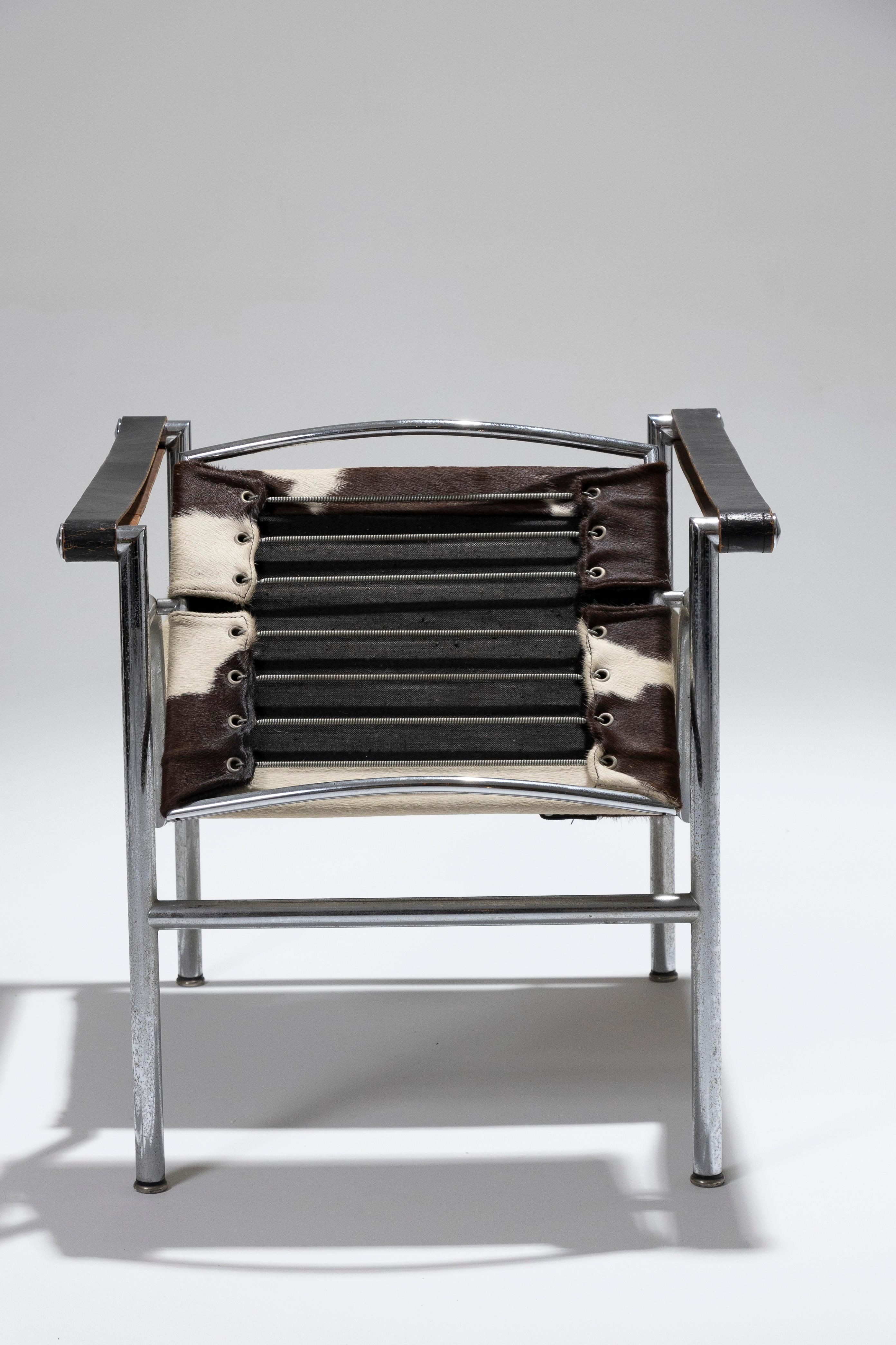 Ledersessel „LC1“, Le Corbusier, Cassina, 1960er-Jahre. 3