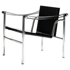 LC1 leather armchair, Le Corbusier, Cassina, 1960s