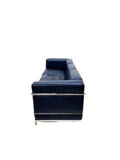 LC2 3 Seat-Sofa by Le Corbusier, Charlotte Perriand and Pierre Jeanneret